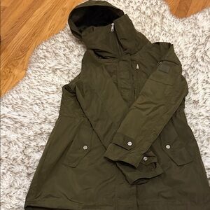 Olive Green Lauren Ralph Lauren Rain Jacket